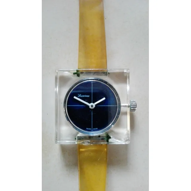 Reloj Vintage Antigüo Lucerne Suizo D Cuerda Años 70funciona