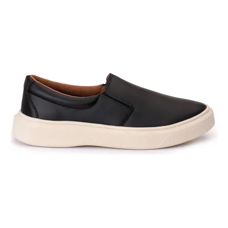 Iate Casual Masculino Sapatenis Sintético Slip On Elastico