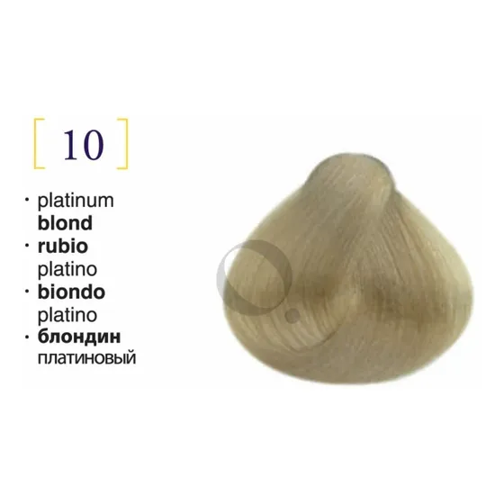 Tinte Salerm 10.0 Rubio Platino 60ml Con Su Agua