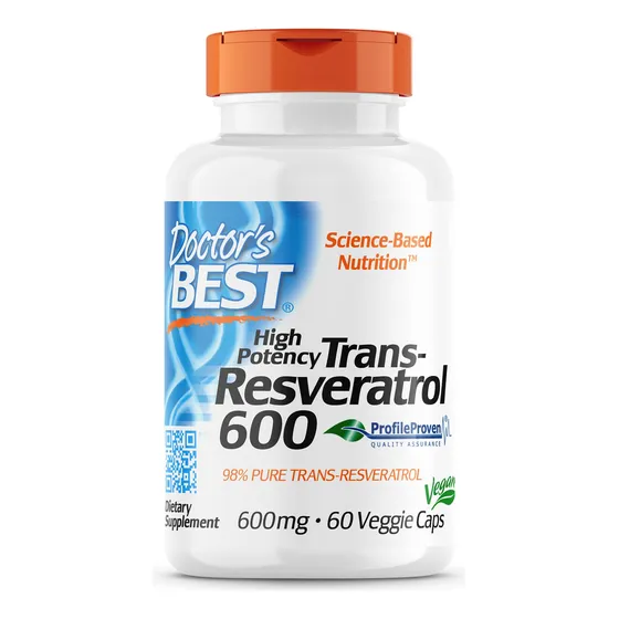 Suplemento Doctor's Best Trans-resveratrol 600 600 Mg 60 Cáp