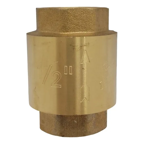 Válvula Check  De Bronce Sello De Plastico 1/2pulgada Bm