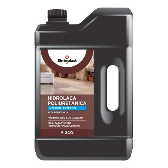 Recufloor Hidrolaca Poliuretánica Sinteplast 4lt Acabado Brillante Color