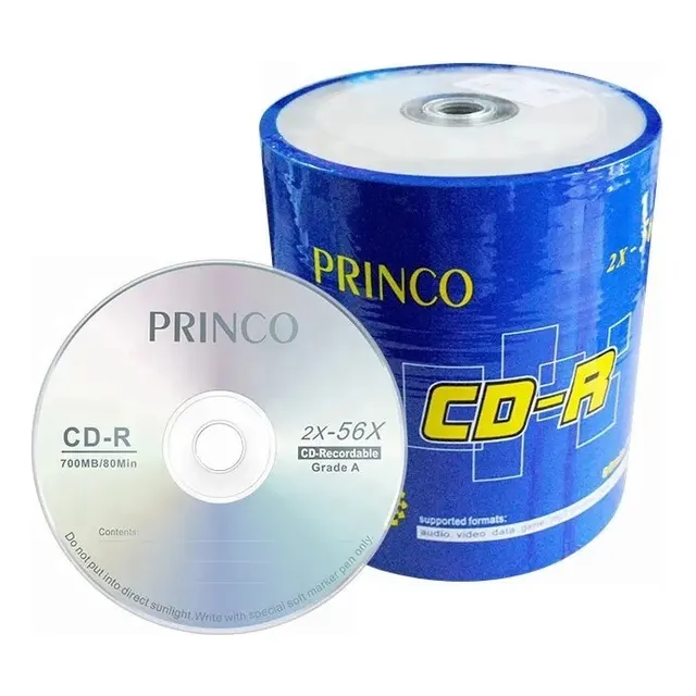 Cd-r Princo Torre 100 Disco-virgen En Blanco 700mb