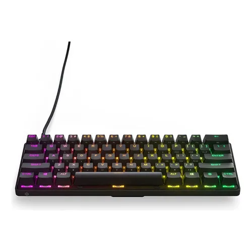 Teclado USB para jugadores Steelseries Apex Pro Mini Rgb, negro