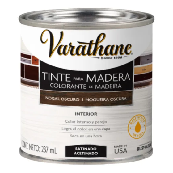 Tinte Para Madera Satinado 946ml Nogal Oscuro Varathane