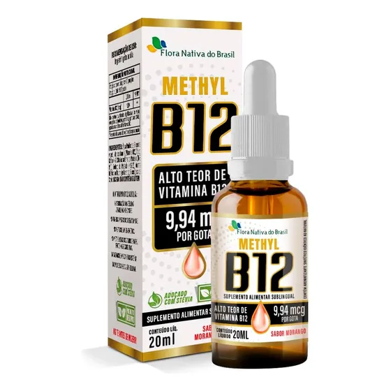 Sublingual Vitamina B12 (metilcobalamina) 20ml- Flora Nativa