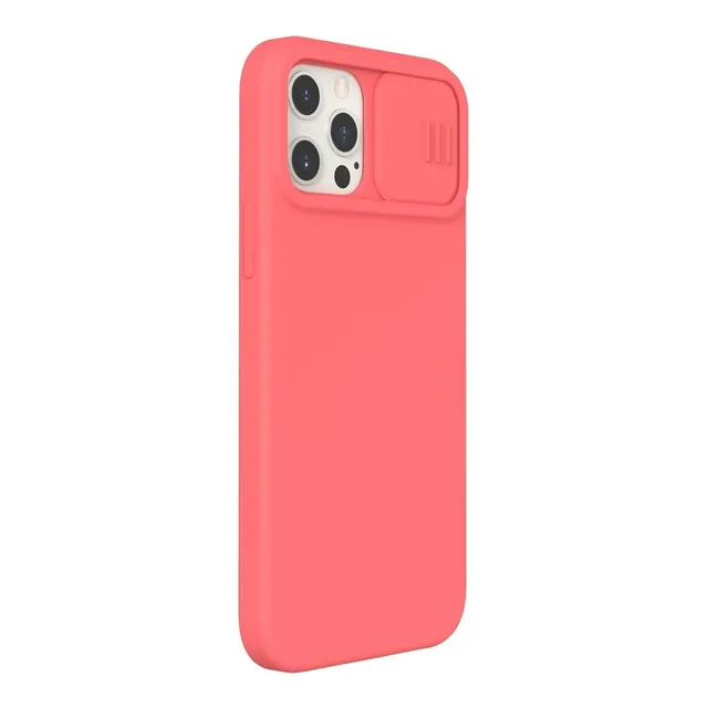 Case Carcasa Funda Forro Silicona Líquida Microfibra Para iPhone | 14 | 13 | 12 | Plus | Pro | Pro Max | Nillkin Camshield Silky [d]