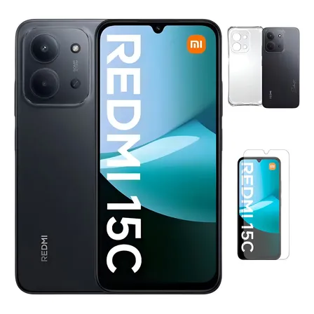 Xiaomi Redmi 15c 256gb 8gb Ram Dual Sim Capa E Pelicula Cor Preto