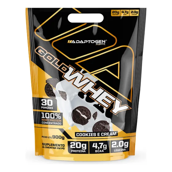 Gold Whey 900 Gr 100% Whey Protein Proteína Concentrada