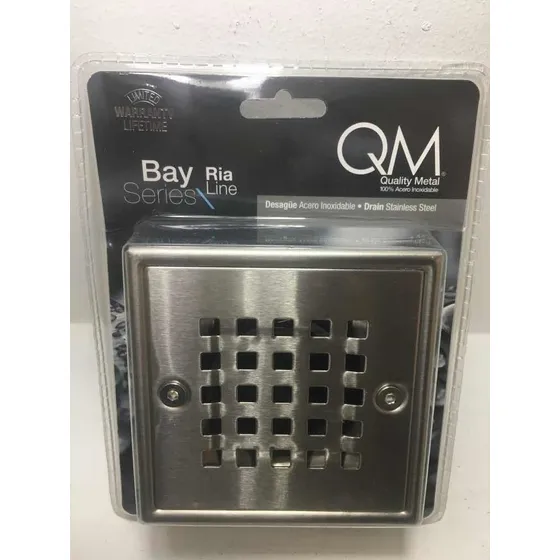 Rejilla Perforada Centro Piso Quality Metal Desagüe