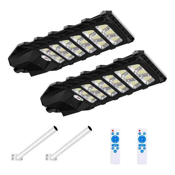 Luz Solar Calle Sensor Movimiento Atardecer Al Amanecer Led