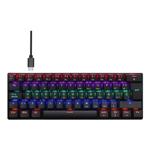 Teclado Mecánico Gamer Español Hot Swap Outemu Azul