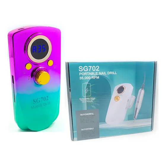 Pulidor Inalámbrico Profesional 35,000 Rpm Color Rosa-Verde 110V
