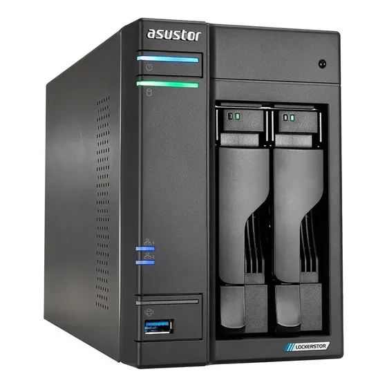 Storage Nas Asustor 2 As6702t 2 Baias Torre