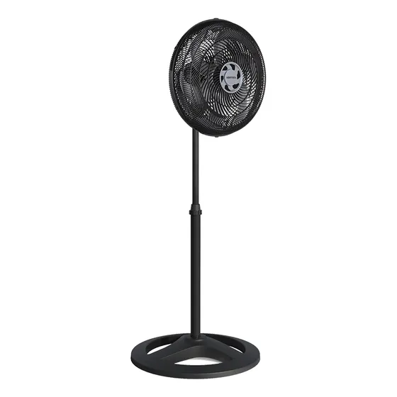 Ventilador Oscilante De Coluna Ventisol 30cm Turbo 6 Pás Preto 127v