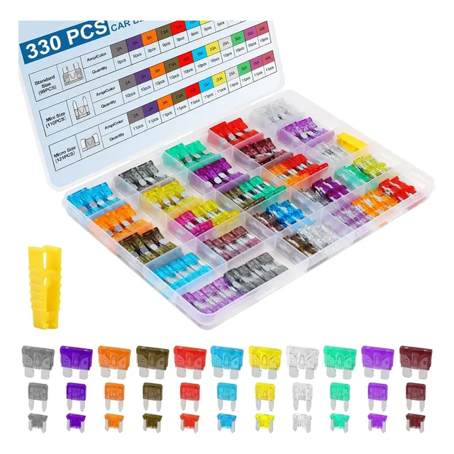 Kit De Fusibles Para Automóvil 250 Piezas Surtido