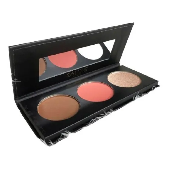 Paleta Trío Salomé Contorno, Rubor E Iluminador!