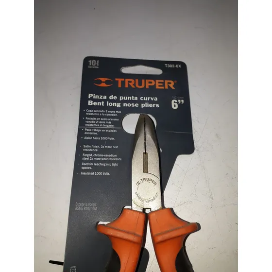 Pinza De Punta Curva, 6 Pul, Truper