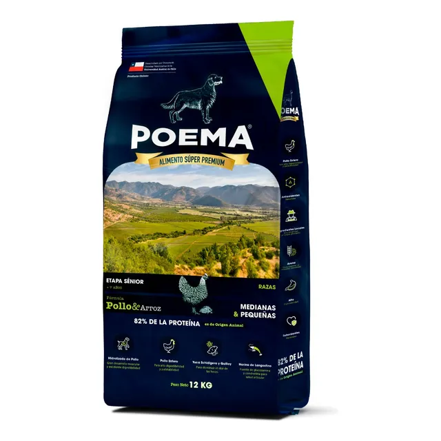 Poema Senior Pollo Razas Pequeñas 12 Kilos