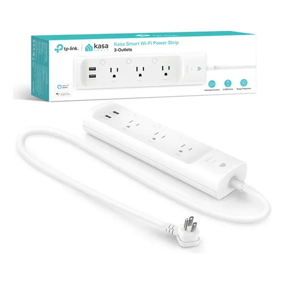 Regleta Inteligente Tp-link Ksa Smart Wifi 3 Tomas 2 Usb
