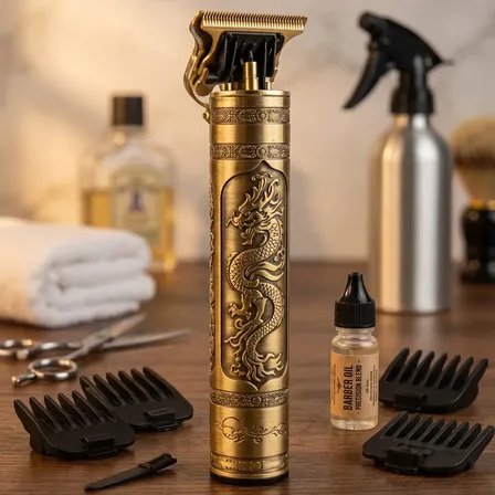 Máquina de Cortar Cabelo e Barba Bahrein Dragão Profissional Sem Fio