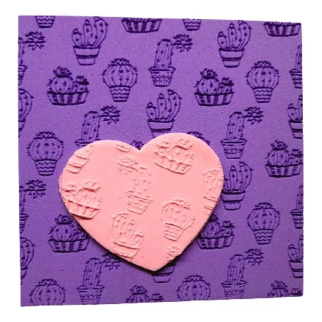 Tx01 Marcador Textura Cactos Biscuit Confeitaria