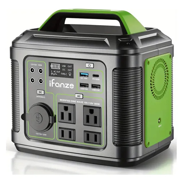 Estación De Energía Portátil 120v 300w 296wh (8000mah)