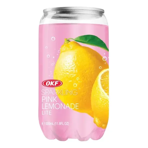 Photographie réelle du produit OKF Sparkling Drink Pink Lemonade 350ml