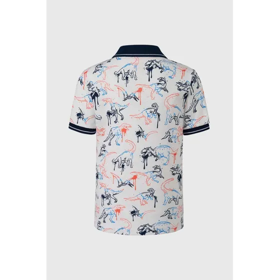 Polera Niño Estampada Azul