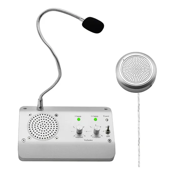 Intercomunicador Microfono Para Bancos Y Cajas Citofono