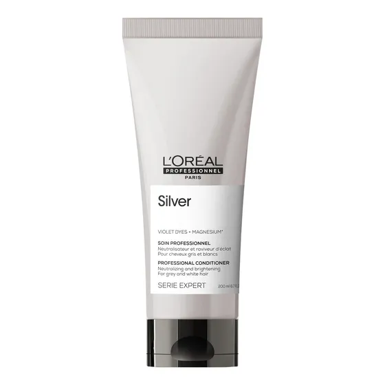 Acondicionador Matizador Violeta Cabello Grises y Blancos Silver 200ml L'Oréal Professionnel