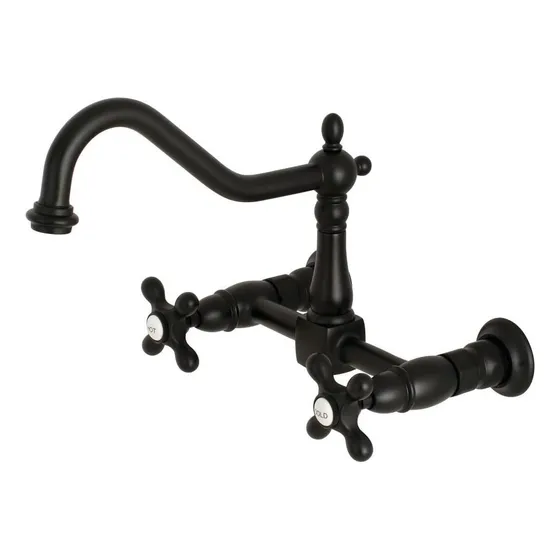 Kingston Brass Ks1240ax Heritage 8 Center Kitchen Bridge En