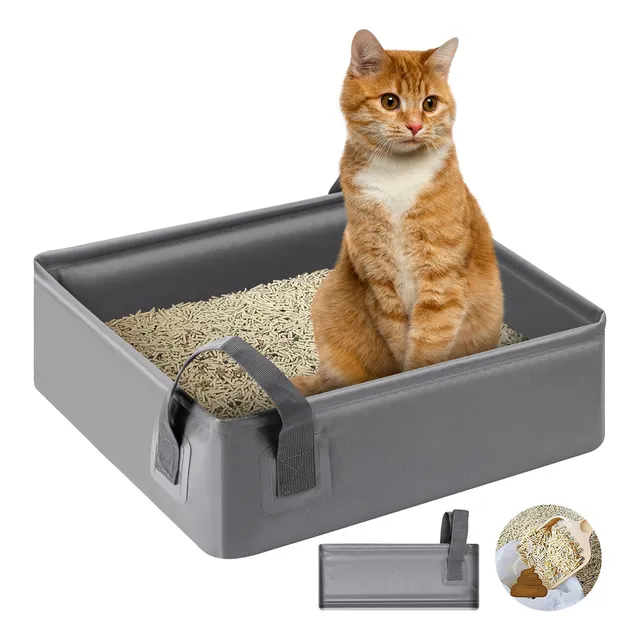 Arenero Para Gatos, Caja De Arena Portátil Para Viajes