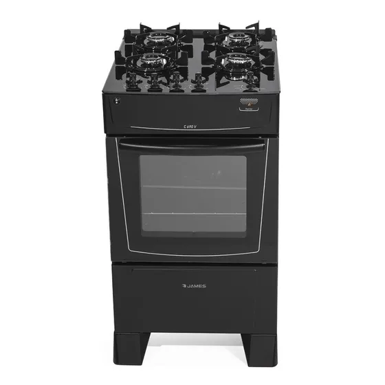 Cocina James C690-v Gas Envasado 4h Tipo De Conexión Gas Envasado Color Negro