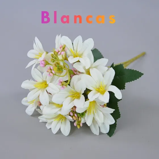 Flores Artificiales, Lirios De Colores Paquete De 2 Unidades