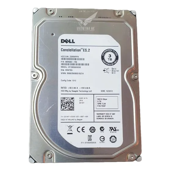 Hd 3tb Sata 7.2k 3.5 Pol 6gbps Ótima Qualidade