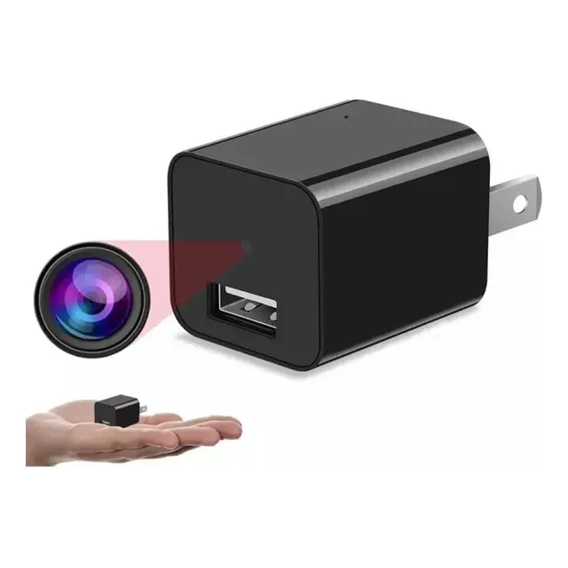 Cargador Usb Con Cámara Oculta Espía Sensor Movimiento