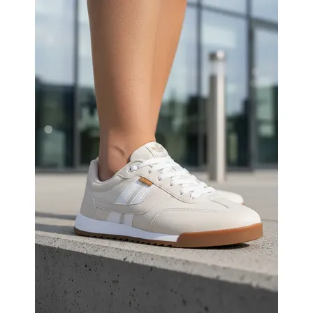 Tênis Anacapri Retrô Confortável Leve Macio Resistente Bege 39 Br