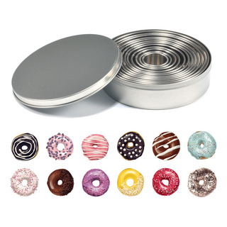 Moldes Redondos De Acero Inoxidable Para Hacer Masa 12 Pcs Moldes Redondos De Acero Inoxidable Para Hacer Masa 12 Pcs