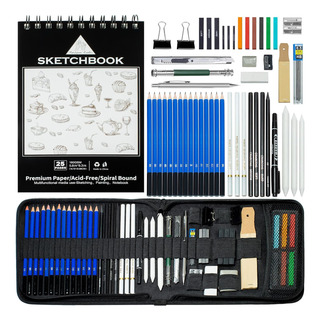 Handyman Crafts 50pcs Dibujando Lápices De Dibujo Set Sumini Handyman Crafts 50pcs Dibujando Lápices De Dibujo Set Sumini