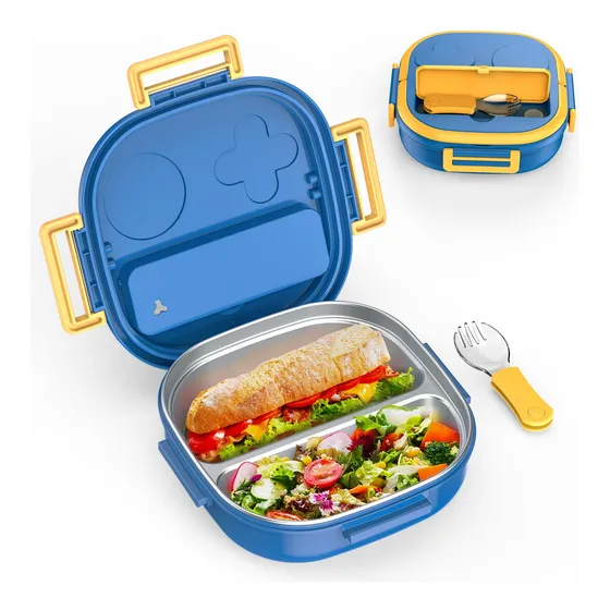 Pedeco Caja De Bento Niño De Acero Xrvvf