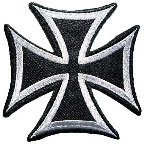Emblema De Cruz De Malta De Bombero De 8 Pulgadas Borda...