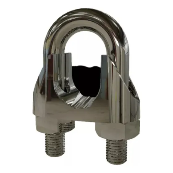 Clips Grampo Para Cabo De Aço 3/16 Inox 304 - 10 Unidades 