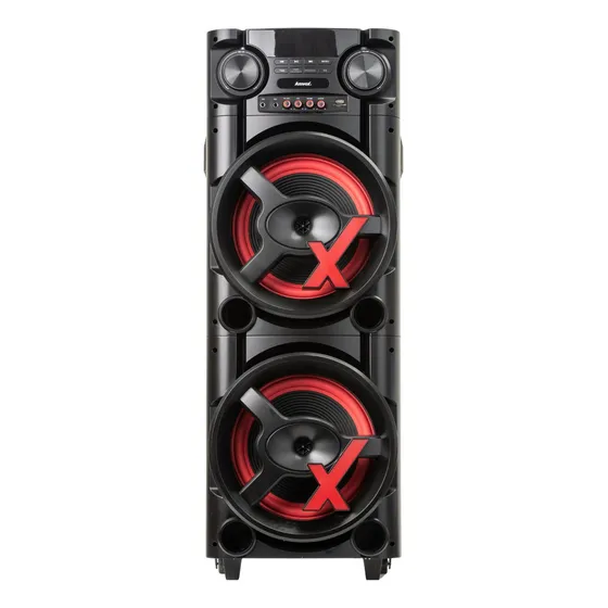 Caixa Amplificada Amvox Aca 1300 New X 1300w Bluetooth Usb Sem Radio FM Preto