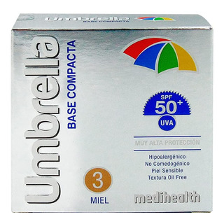 Foto Protector Spf 50+ Umbrella Base Compacta Tono Miel Foto Protector Spf 50+ Umbrella Base Compacta Tono Miel