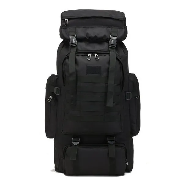 Bolso Morral Negro De 80 Litros Resistente