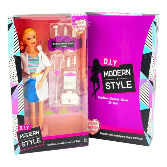 Muñeca Doctora Fashion Accesorios Medicina Barbie Enfermera
