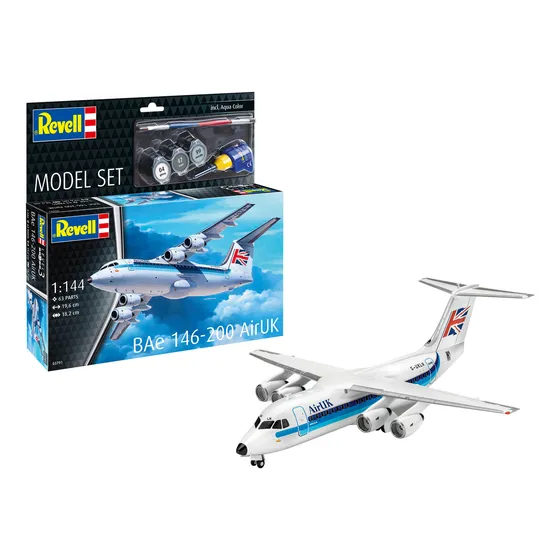 Bae 146-200 Airuk - 1/144 Kit Para Montar Revell 63791