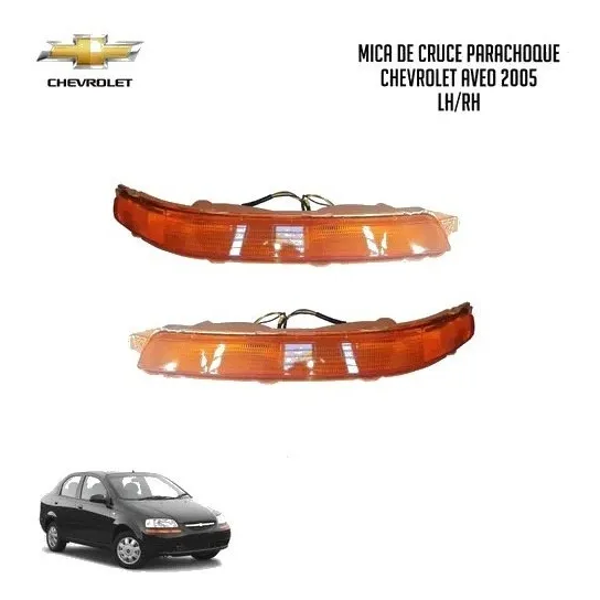 Mica Cruce Chevrolet Parachoque Aveo 2005 Par