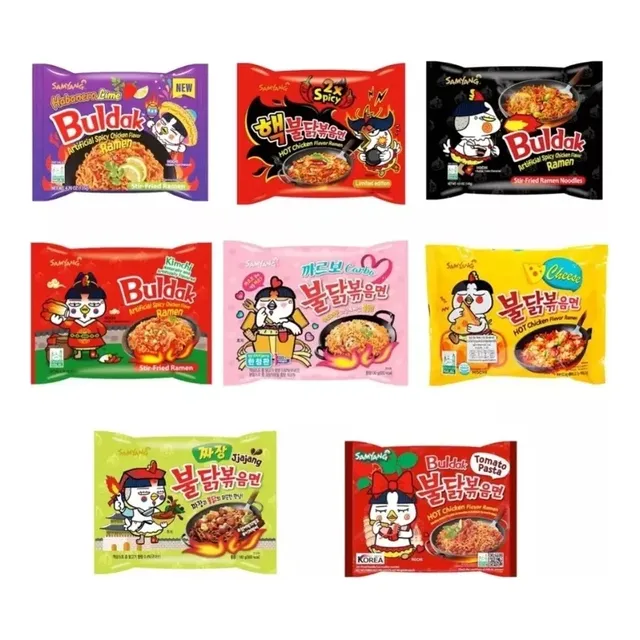 Pack 3 Buldak Sabores Surtidos + 1 Salsa Buldak